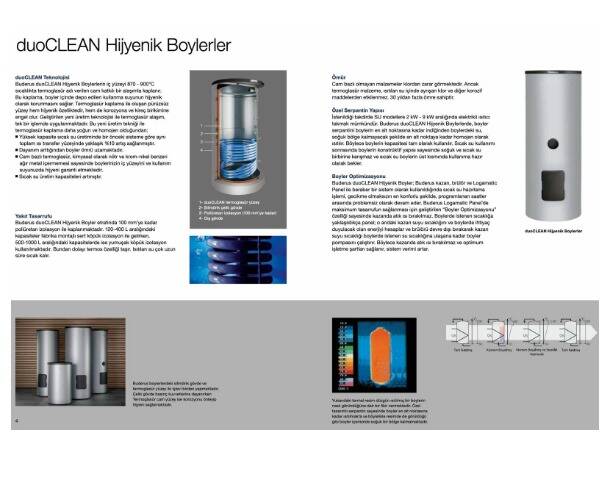 Buderus Logalux SU 750/5C DuoClean 750 Litre Hijyenik Boyler (Tek Serpantinli, Mavi) - 2