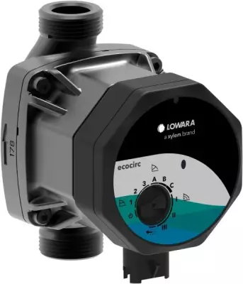 ECOCIRC S 15-4/130 Rakor Bağlantılı Islak Rotorlu ECM Motorlu Sirkülasyon Pompası – G 1 / R ½ – 130 mm – Monofaze (24 W max) - 1
