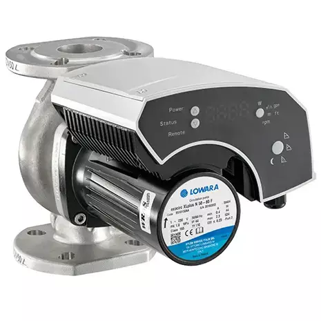 ECOCIRC XLPLUS N 40-120 F Paslanmaz Çelik Frekans Kontrollü Islak Rotorlu Flanşlı Sirkülasyon Pompası – DN40 – 250 mm – Monofaze – ECM Motorlu – BMS Uyumlu (△p-V / △p-c / △p-t) - 1