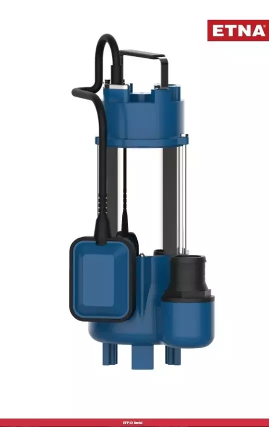 EFP-15D Flatörlü Döküm Gövdeli Atık Su ve Drenaj Pompası – 10–25 mm Partikül Geçişli - 1