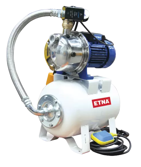 ETNA JET INOX 100-50 WS 50 Lt Kendinden Emişli Paslanmaz Gövdeli Jet Hidrofor – 4 Kat / 4 Daire - 1