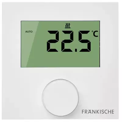 FRÄNKISCHE Profitherm Dijital Oda Termostatı – Standart 230 V Düz Beyaz (Isıtma) - 1