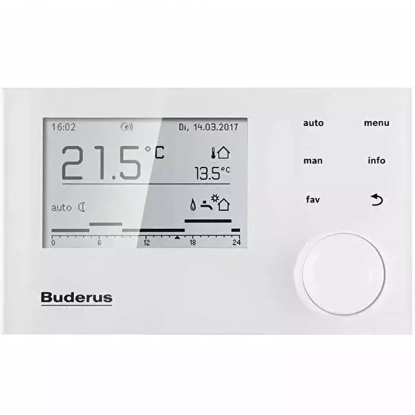 Logamatic RC310 Programlanabilir Beyaz Sistem Kumanda Paneli - 1
