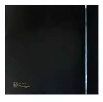 Soler & Palau (S&P) SILENT-100 CZ BLACK DESIGN Mini Aksiyal Banyo-WC Fanı | Maks. Hava Debisi: 85 m³/h | Kanal Çapı: 100 mm - 1