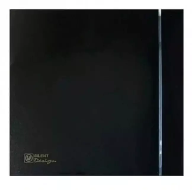 Soler & Palau (S&P) SILENT-100 CZ BLACK DESIGN Mini Aksiyal Banyo-WC Fanı | Maks. Hava Debisi: 85 m³/h | Kanal Çapı: 100 mm - 1