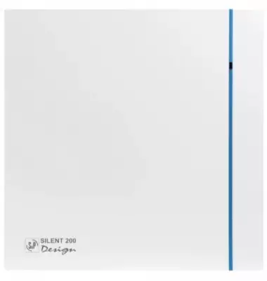 Soler & Palau (S&P) SILENT-200 CRZ DESIGN Zaman Ayarlı Mini Aksiyal Banyo-WC Fanı | Maks. Hava Debisi: 175 m³/h | Kanal Çapı: 120 mm - 1