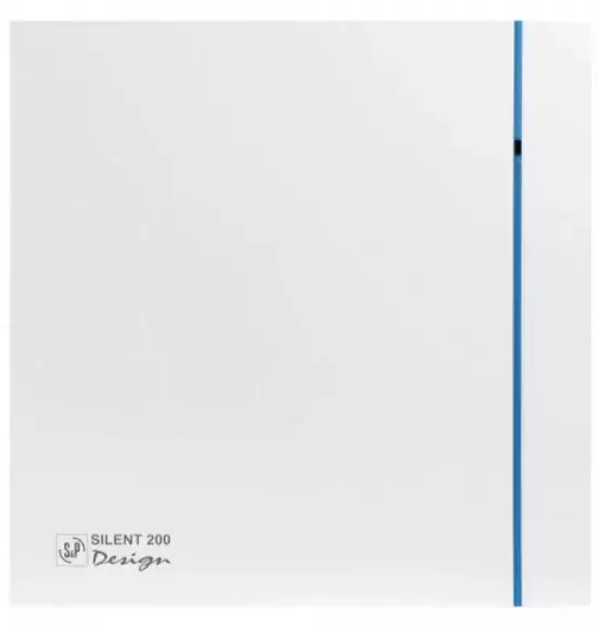 Soler & Palau (S&P) SILENT-200 CZ DESIGN Mini Aksiyal Banyo-WC Fanı | Maks. Hava Debisi: 175 m³/h | Kanal Çapı: 120 mm - 1