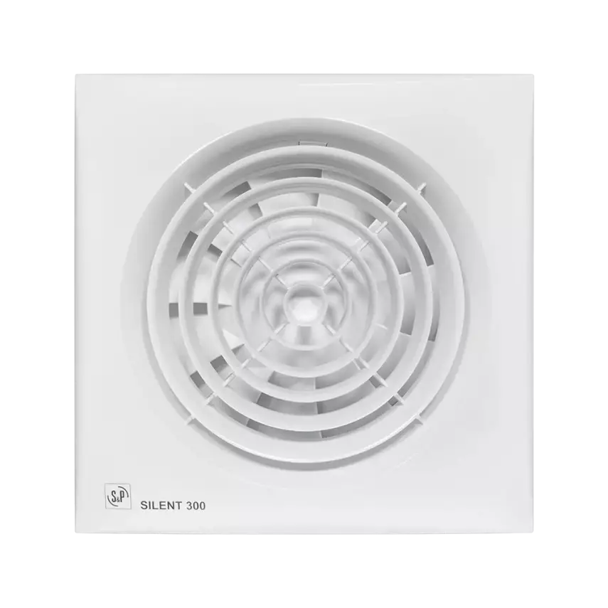 Soler & Palau (S&P) SILENT-300 CZ DESIGN Mini Aksiyal Banyo-WC Fanı | Maks. Hava Debisi: 300 m³/h | Kanal Çapı: 150–160 mm - 1