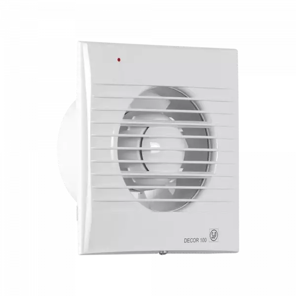 Soler & Palau (S&P) DECOR-200 CR DESIGN Zaman Ayarlı Mini Aksiyal Banyo-WC Fanı | Maks. Hava Debisi: 160 m³/h | Kanal Çapı: 120 mm - 2