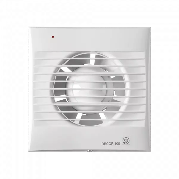 Soler & Palau (S&P) DECOR-200 S Mini Aksiyal Banyo-WC Fanı | Maks. Hava Debisi: 180 m³/h | Kanal Çapı: 120 mm - 1