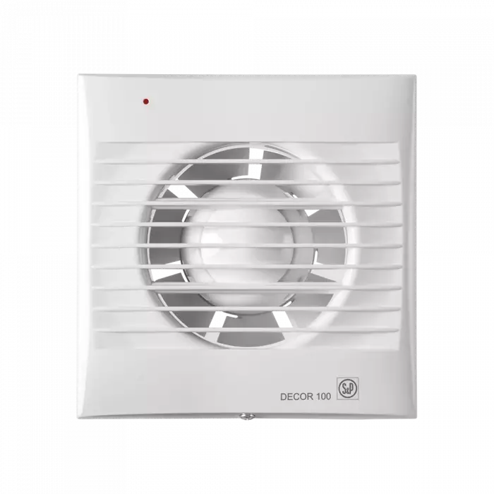 Soler & Palau (S&P) DECOR-300 C Mini Aksiyal Banyo-WC Fanı | Maks. Hava Debisi: 280 m³/h | Kanal Çapı: 150–160 mm - 1