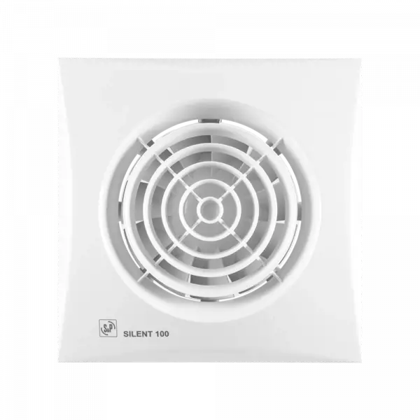 Soler & Palau (S&P) SILENT-100 CRZ Zaman Ayarlı Mini Aksiyal Banyo-WC Fanı | Maks. Hava Debisi: 95 m³/h | Kanal Çapı: 100 mm - 1