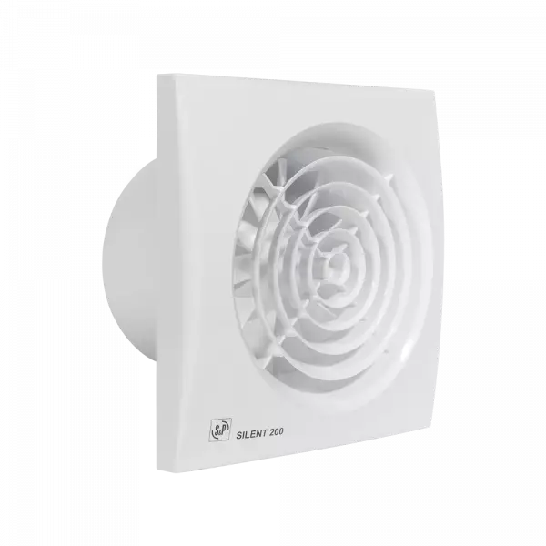 Soler & Palau (S&P) SILENT-200 CRZ Zaman Ayarlı Mini Aksiyal Banyo-WC Fanı | Maks. Hava Debisi: 180 m³/h | Kanal Çapı: 120 mm - 3