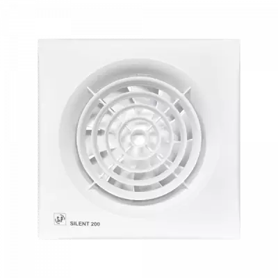 Soler & Palau (S&P) SILENT-200 CZ Mini Aksiyal Banyo-WC Fanı | Maks. Hava Debisi: 180 m³/h | Kanal Çapı: 120 mm - 1