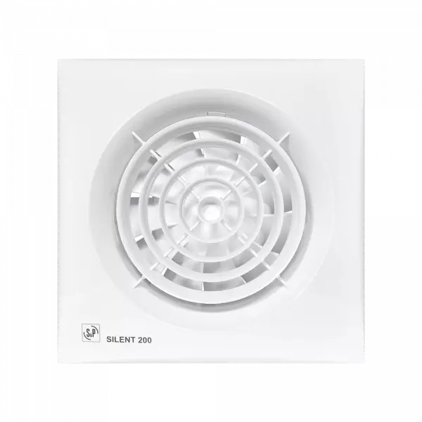 Soler & Palau (S&P) SILENT-200 CZ Mini Aksiyal Banyo-WC Fanı | Maks. Hava Debisi: 180 m³/h | Kanal Çapı: 120 mm - 1
