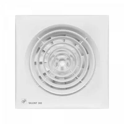 Soler & Palau (S&P) SILENT-300 CRZ Zaman Ayarlı Mini Aksiyal Banyo-WC Fanı | Maks. Hava Debisi: 260 m³/h | Kanal Çapı: 150 mm - 1