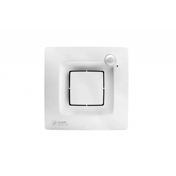 Soler & Palau (S&P) SILENT DUAL 100 Nem ve Hareket Sensörlü Mini Aksiyal Banyo ve Egzoz Fanı | Maks. Hava Debisi: 90 m³/h | Kanal Çapı: 105 mm - 1