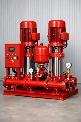 Standart Pompa TH 2xSBT-V 100/4 TTY – 12 m³/h – 40-60 mSS TOKİ Tipi Dik MilliYangın Hidroforu - 1